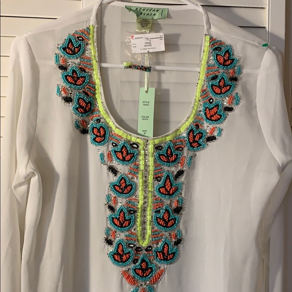 Gorgeous Beaded Blouse NWT